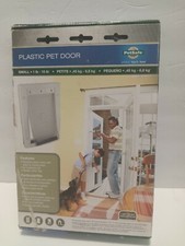 NEW PETSAFE HPA11-10966 PLASTIC PET DOOR - WHITE SMALL 1-15 LBS - MODEL