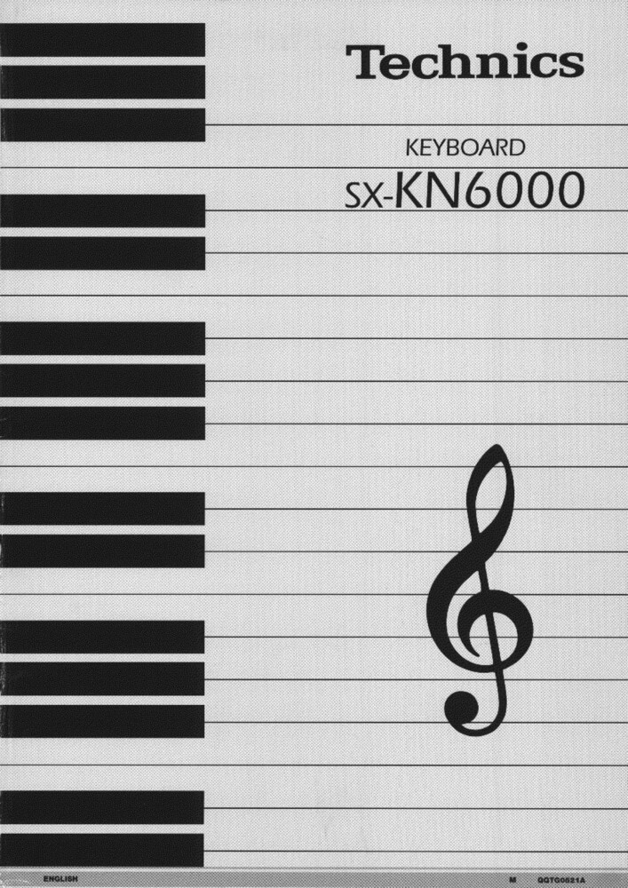 Technics SX-KN6000 Keyboard Owners Instruction Manual Reprint