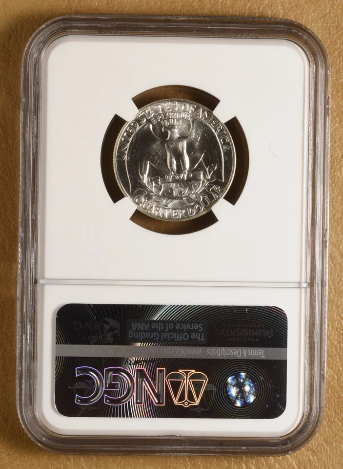 1960 P Washington Quarter 'Type B Reverse' NGC MS66 - Image 4 of 4