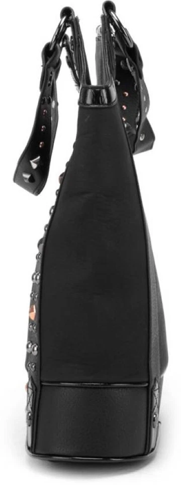 Bolso de hombro grande Christian Audigier Brooke muy tachonado imitación gamuza cuero Foto 4 de 4