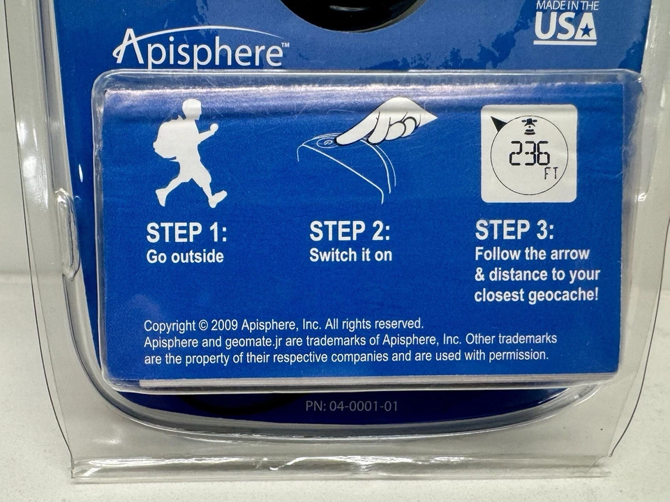 VTG NOS 2009 Geomate Jr Geocaching GPS Green  NEW 250k preloaded Geochaches - Image 4 of 4