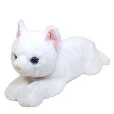 Sun Lemon Knee Cat Odd Eye White M 17×18×47cm Stuffed Animal P-1832