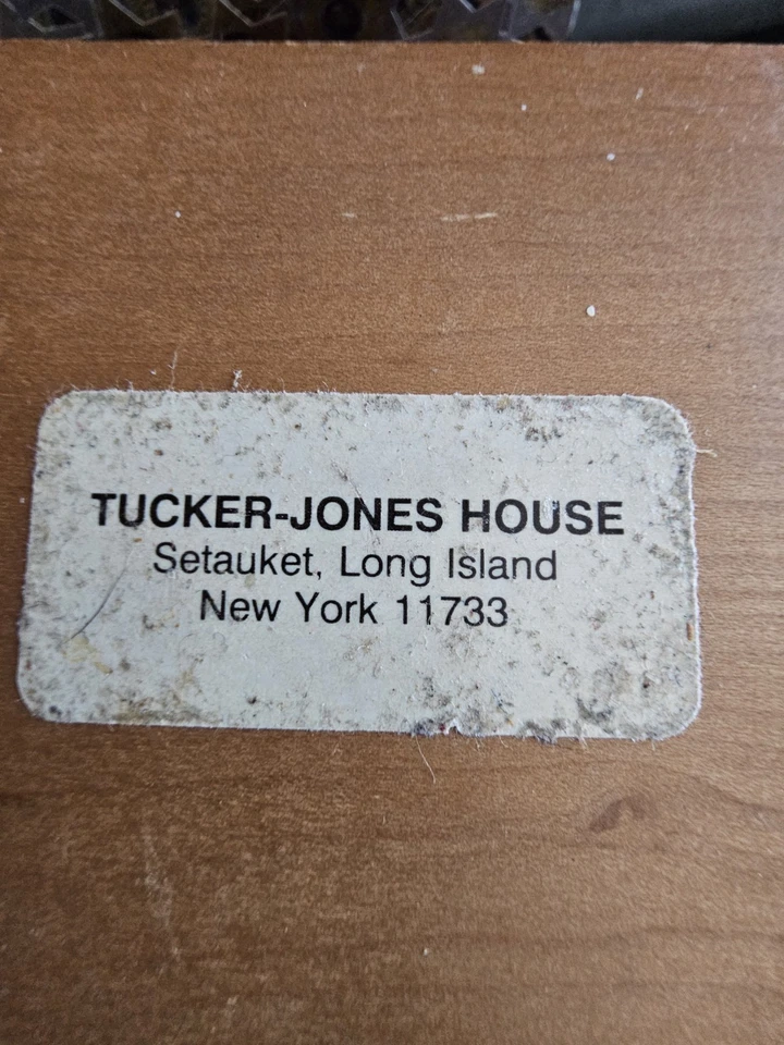 Tucker-Jones House Patience Tavern Puzzle Hand Forged Iron with Wood Stand - Image 3 of 4