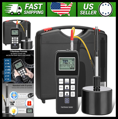 Portable Metal Hardness Tester Kit with Test Block Pen Type Meter