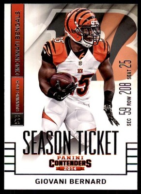 2014 Panini Contenders Giovani Bernard A Football Cards #8