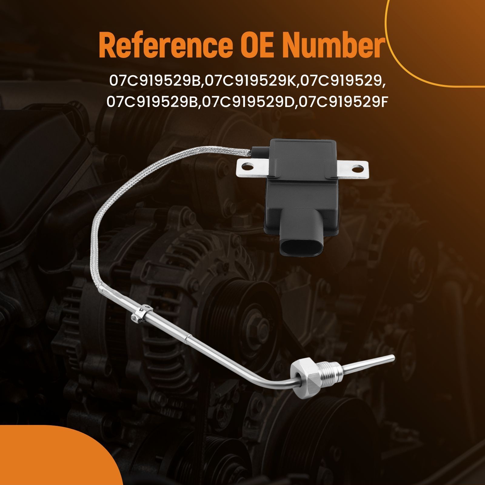 Bentley Continental Flying Spur 2004-2019 Rear Exhaust gas temperature sensor P/N 07C919529