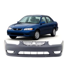 Bumper Cover For 2001-2002 Toyota Corolla Ce Le S W Fog Light Holes Front Primed Bumper Cover For 2001-2002 Toyota Corolla Ce Le S W Fog Light Holes Front Primed
