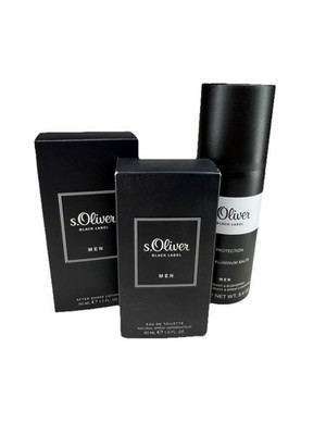 S.Oliver Black Label Men 30 ml EDT & 50 ml After Shave + 150 ml Deospray