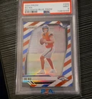 2024 Panini Prizm Bo Nix #309 Red White & Blue Prizm PSA 9 Rookie Broncos