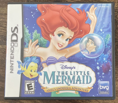 The Little Mermaid Ariel's Undersea Adventure Disney Nintendo DS Game w/ Manual