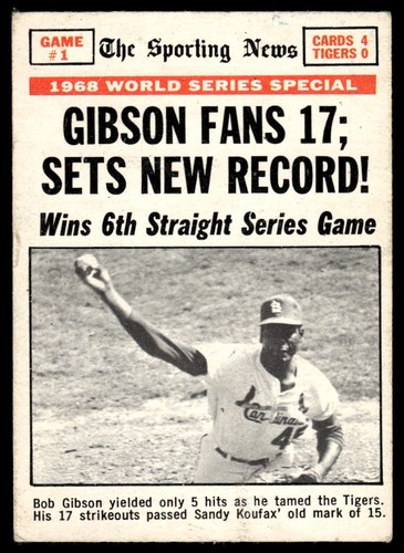 World Series Game 1 #162 1969 O Pee Chee card
