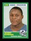 1989 SCORE #257 BARRY SANDERS RC LIONS