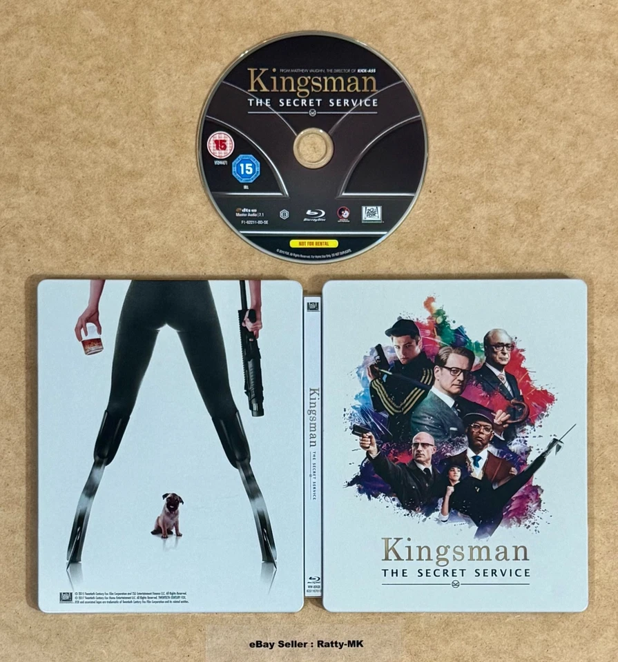 KINGSMAN COLLECTION - UK EXCLUSIVE BLU RAY STEELBOOK (READ DESCRIPTION) - Image 4 of 4