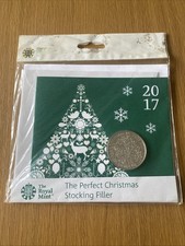 2017 Royal Mint Christmas Tree £5 Five Pound Coin BUNC Pack SEALED (37110)