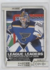 2018-19 O-Pee-Chee League Leaders Carter Hutton #596 2o7