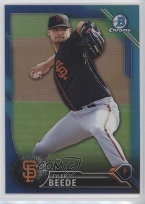 2016 Bowman Chrome Prospects Blue Refractor 127/150 Tyler Beede #BCP211 1w6