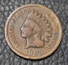 1903  Indian Head One Cent Coin