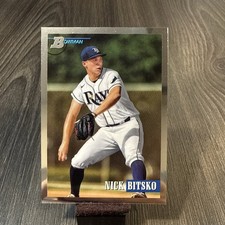 2021 Bowman Heritage Prospects Chrome Nick Bitsko #174 Rays