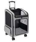Extra Large Pet Carrier Backpack with Wheels Cats Under 30 Lbs, for Dogs Puppies