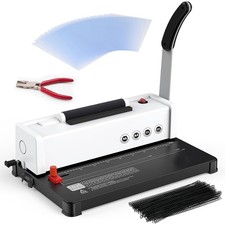 Spiral Coil Binding Machine 46-Hole Puncher B...