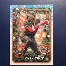 2024 Topps Holiday #H102 Elly De La Cruz Rookie RC Reds