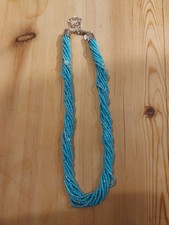 M&S Turquoise Blue Beade Necklace