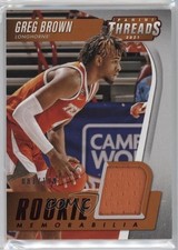 2021 Chronicles Draft Picks Threads Rookie Memorabilia Red Greg Brown III 11eh