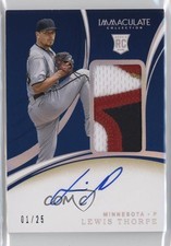 2020 Panini Immaculate Rookie Holo Silver 1/25 Lewis Thorpe #106 Patch Auto 0c2
