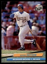 1992 Ultra Kevin Seitzer Milwaukee Brewers #389