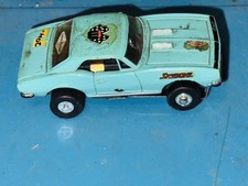 Aurora Thunderjet 500 1967 Chevrolet Camaro SS HO Slot Car TURQUOISE
