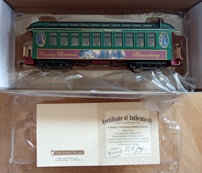 Hawthorne Village Thomas Kinkade Spur 0e  Christmas Train LSCO Coach 3