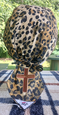 Animal Print Do-Rag with Cross- Skull Cap- FREE SHIPPING!
