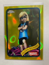 2025 Topps Chrome Marvel - Valeria Richards Yellow Lava Refractor #87