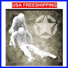 1/35 US Wounded Soldier 2, 2 figure, Resin Model figure Soldier, Military t...