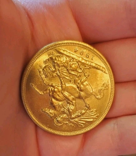 1893 Victoria Gold Sovereign — photo from the most recent tracked eBay sale