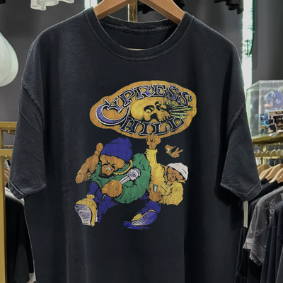 90s Cypress Hill Washed T-Shirt Black M | eBay
