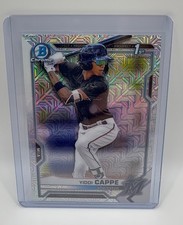 Yiddi Cappe 1st Bowman Chrome Mojo Refractor 2021 BCP-199 Miami Marlins