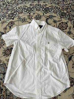 Polo Ralph Lauren Hemd Kurzärmlig Gr.10 Weiß Nur Einmal Angezogen