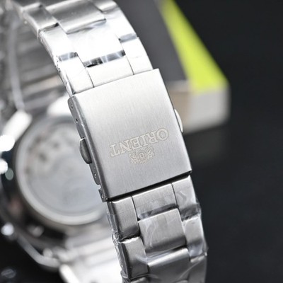 Orient Watch Men's Quartz Chronograph Red Dial Stainless Steel