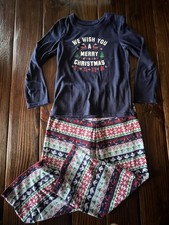 Jammies For Your Families Pajamas Set Christmas Holidays Youth Girls Sz M 8 