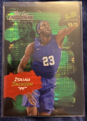 2021 Wild Card Alumination Light Green Prizm Isaiah Jackson #LS-7 RC /75 SSP