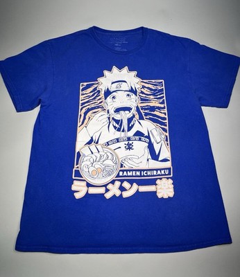 Naruto Shippuden Ramen Ichiraku Anime Vintage 2007 T Shirt Men's L