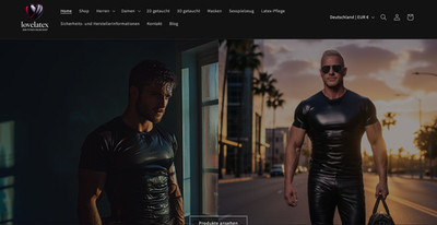SHOPIFY ONLINESHOP ZU VERKAUFEN | LOVE LATEX | DOMAIN | Social Media