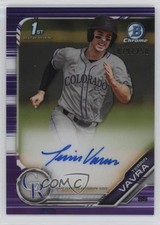 2019 Bowman Chrome Prospects Purple Refractor 79/250 Terrin Vavra Auto 1d2e