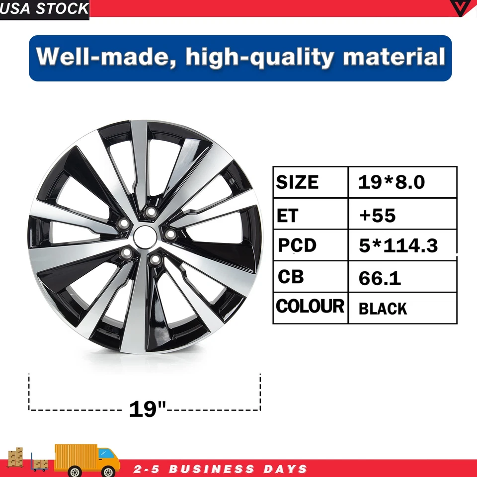 Llanta de repuesto de aluminio de 19" para Nissan Altima 2019-2022 403006AM3A Foto 2 de 4
