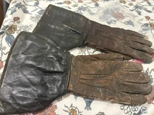 Leather Animal Handling Gloves Bite Proof Sleeve Dog Cat Bird Safety Protector