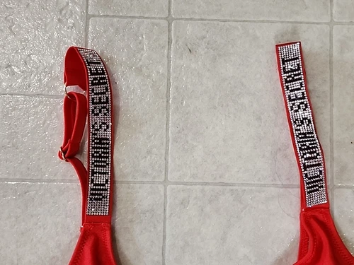Traje de baño Victoria's Secret Shine Strap Vardia de una pieza rojo talla M nuevo con etiquetas - Imagen 5 de 6