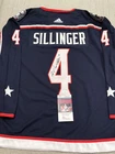 JSA COA COLE SILLINGER Signed Autographed Columbus Blue Jackets Hockey Jersey