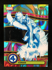 Iceman 2026 Topps Finest Fantastic Four BLACKLIGHT NEON BLUE LAVA /150 Uncommon