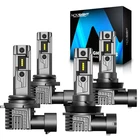 Novsight Combo 9005+H11 LED Headlight Super Bright Bulbs Kit White High/Low Beam